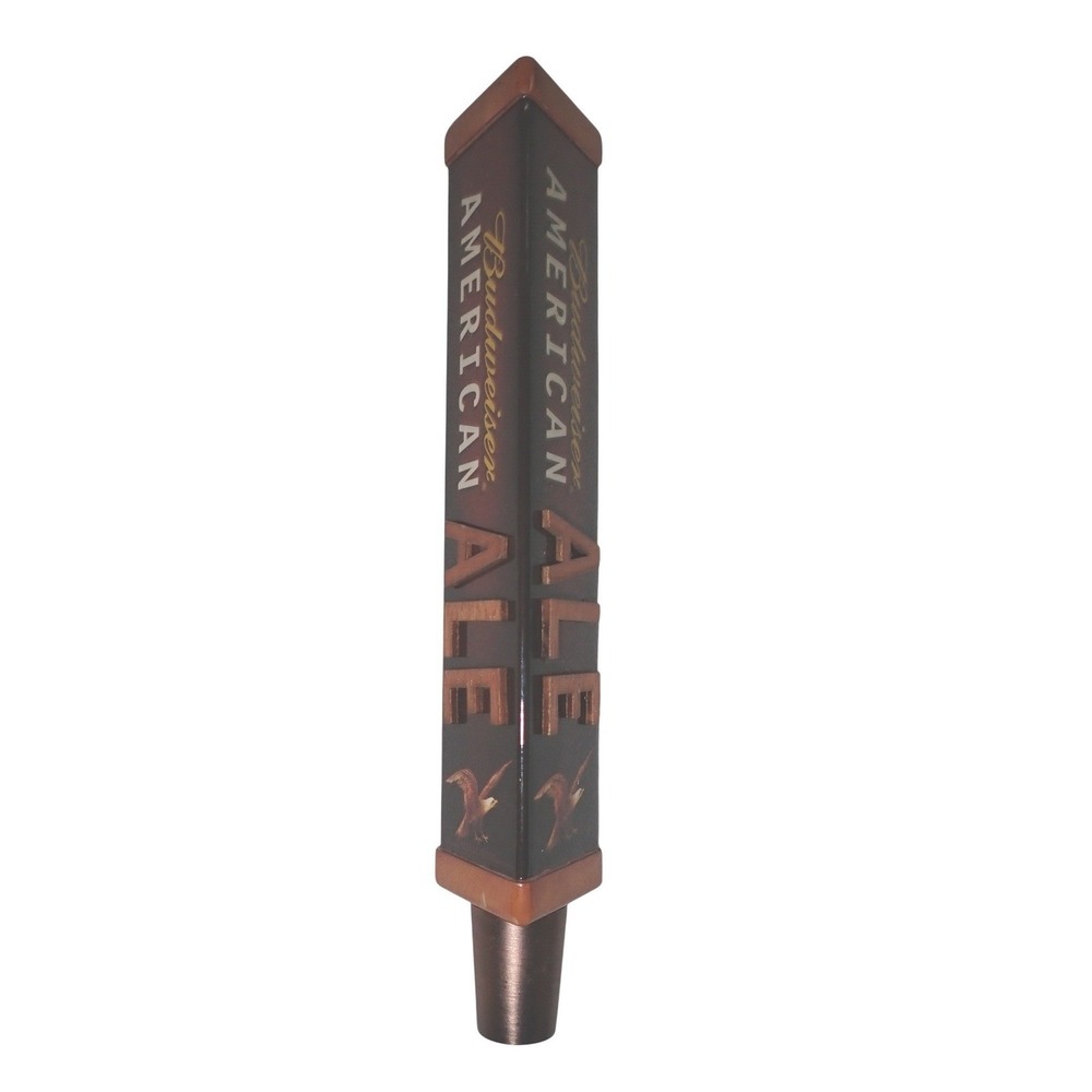 Budweiser American Ale Beer Tap Handle 3-Sided Triangular Barware 7.5 inch